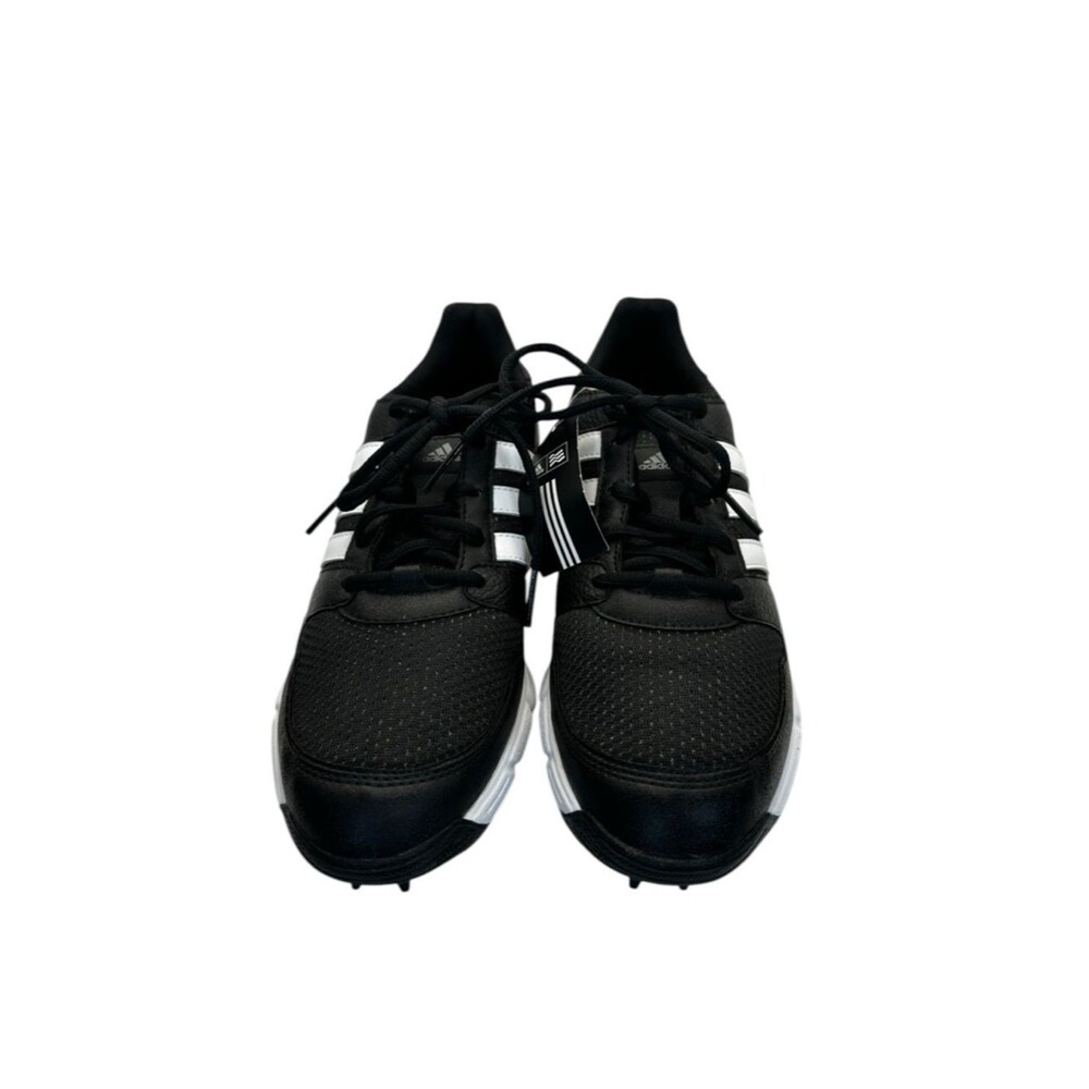 Adidas Tech Response 4.0 Golf Shoes Men’s Size 9 Black White Spiked Traxion NWT - Picture 3 of 9